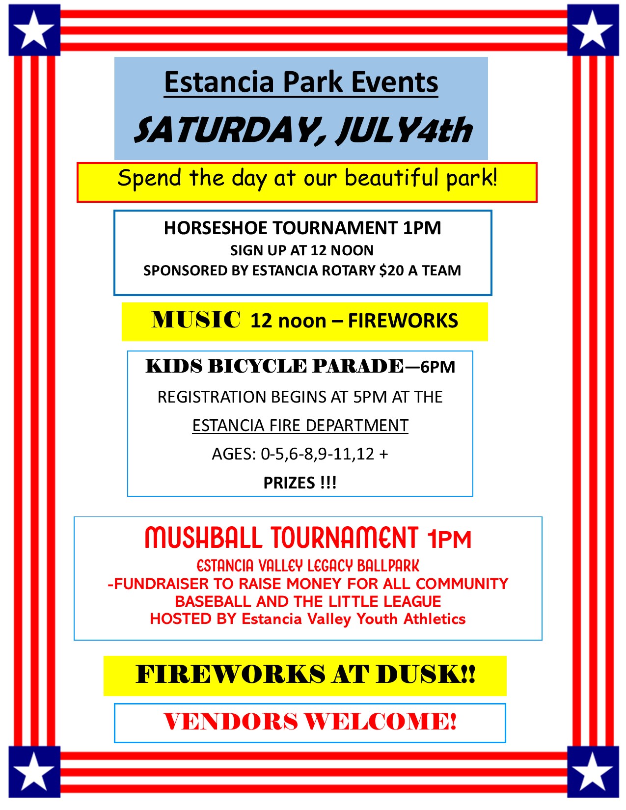 4th of July flyer 2026